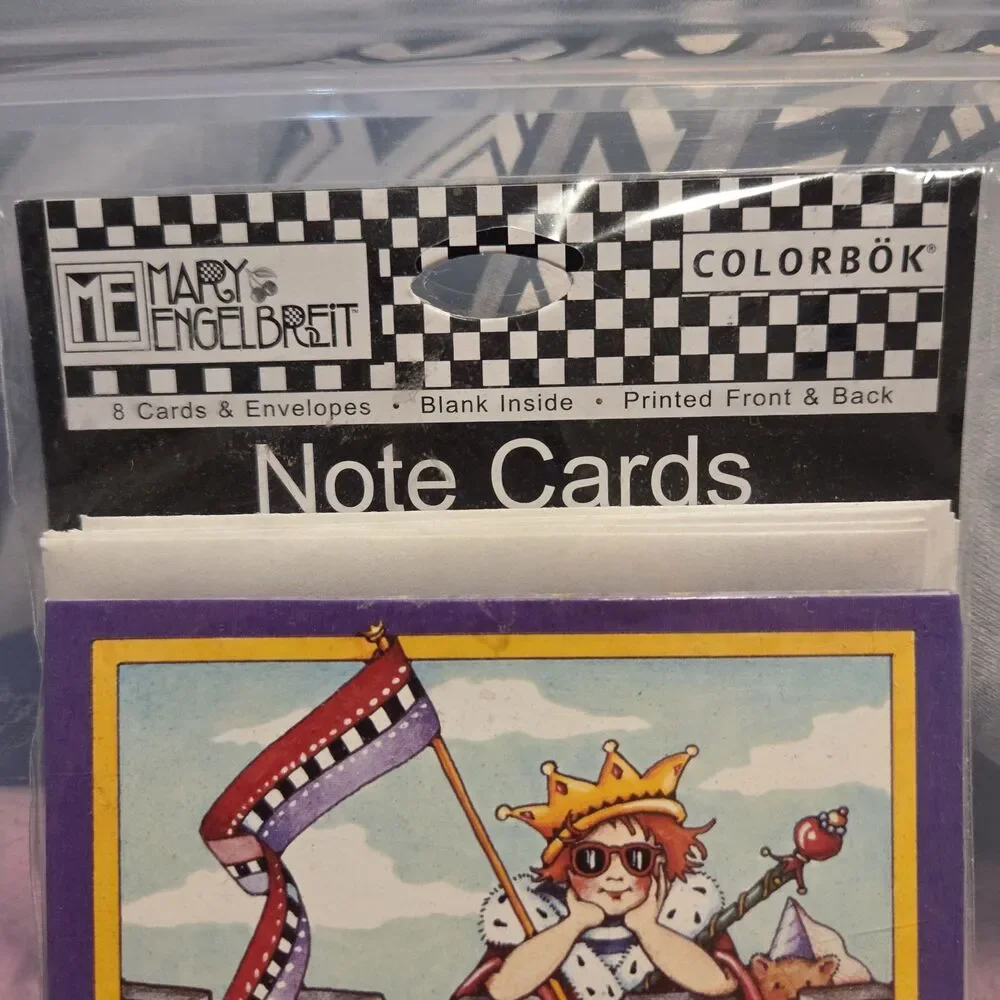 Lot of 5 Mary Engelbreit Vintage ColorBök Note Cards Blanks Envelopes New
